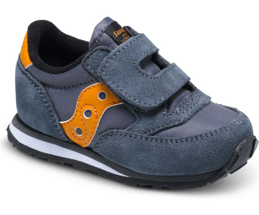 Saucony Baby Jazz Hook & Loop Kids' Sneakers Grey / Orange | AU 710ILHS